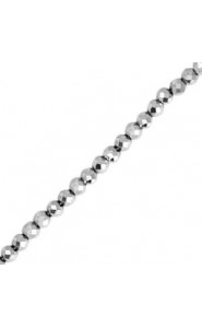 Hematite Perlen Facett 2mm Silver
